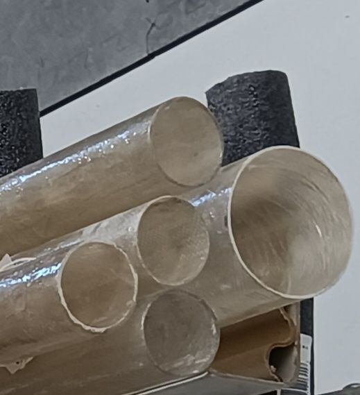 Stack of Fiberglass Tubes